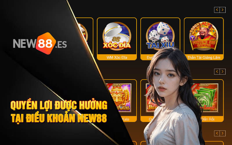 Quyền lợi được hưởng tại điều khoản new88